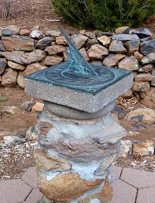 Horizontal sundial in Villers le Lac (France)