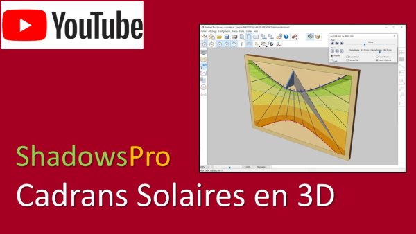 Cadrans solaires en 3D