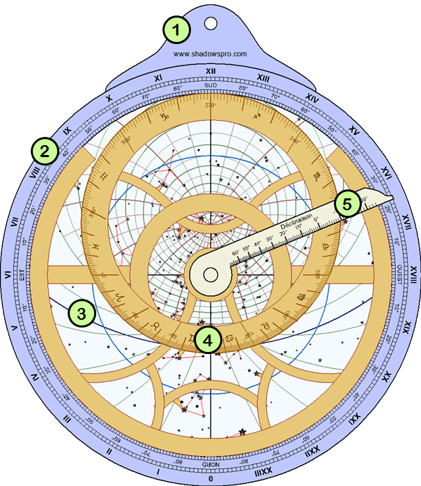 Planispheric astrolabe