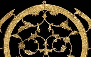 Détail de l'araignée d'un astrolabe persan de 1660