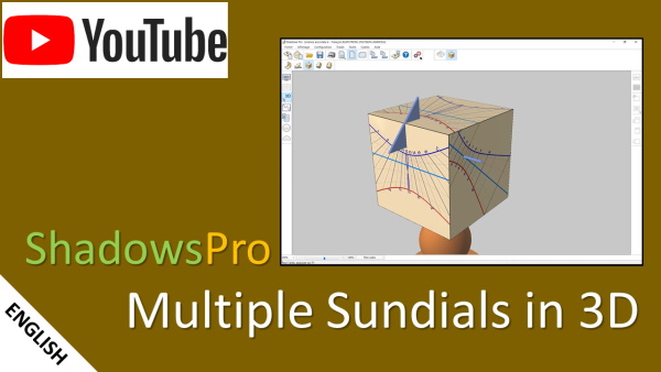 Multiple sundials in 3D